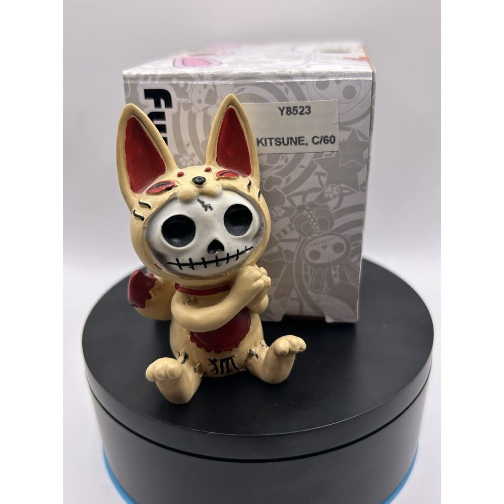 NIB Furrybones Figurine “Kitsune” Skeleton in Japanese Fox Costume Collectible